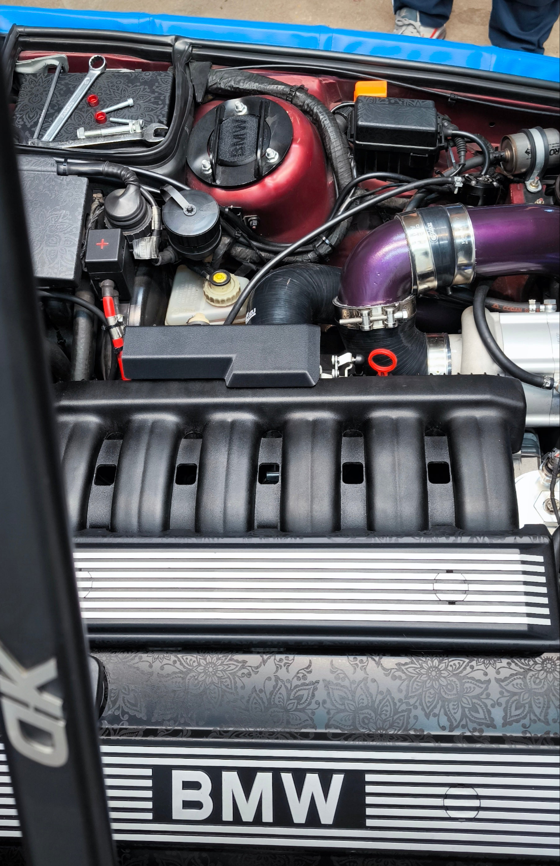 BMW Drosselklappenabdeckung lang E30 E34 E36 M50