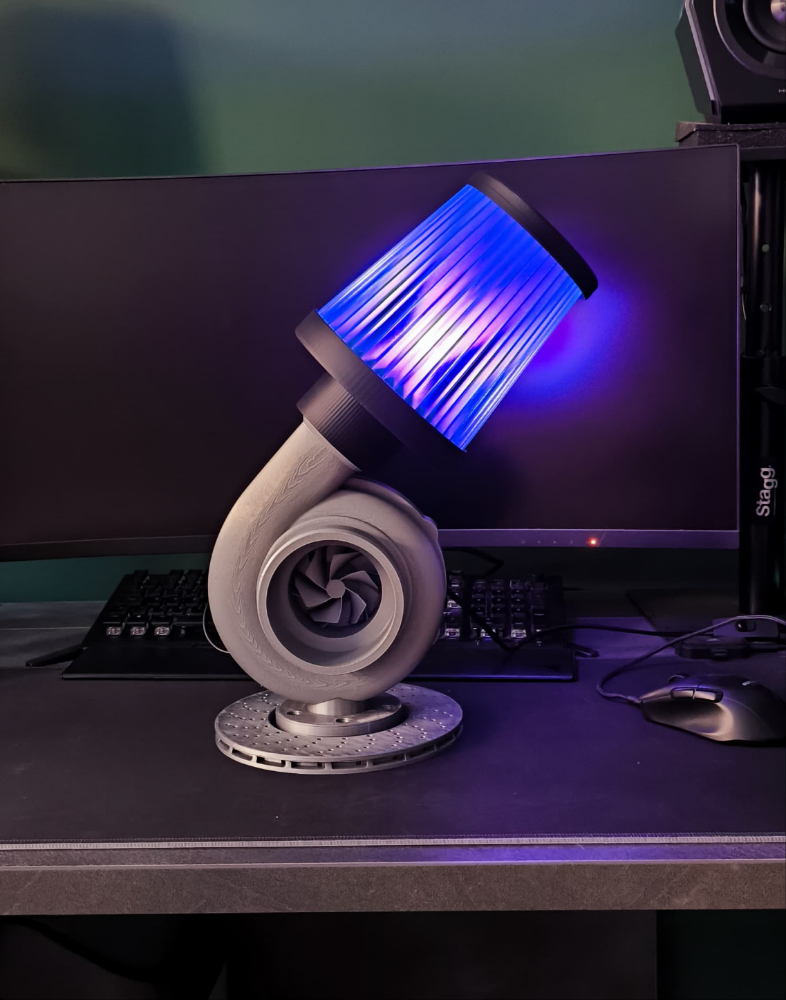 Schreibtischlampe Turbolader RGB LED