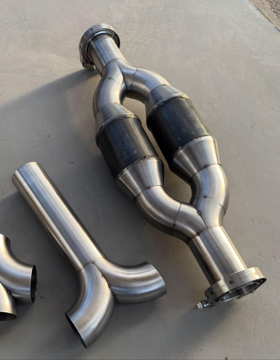 Sägehilfe Spannhilfe Y-Pipe + Teardrop 76.1mm