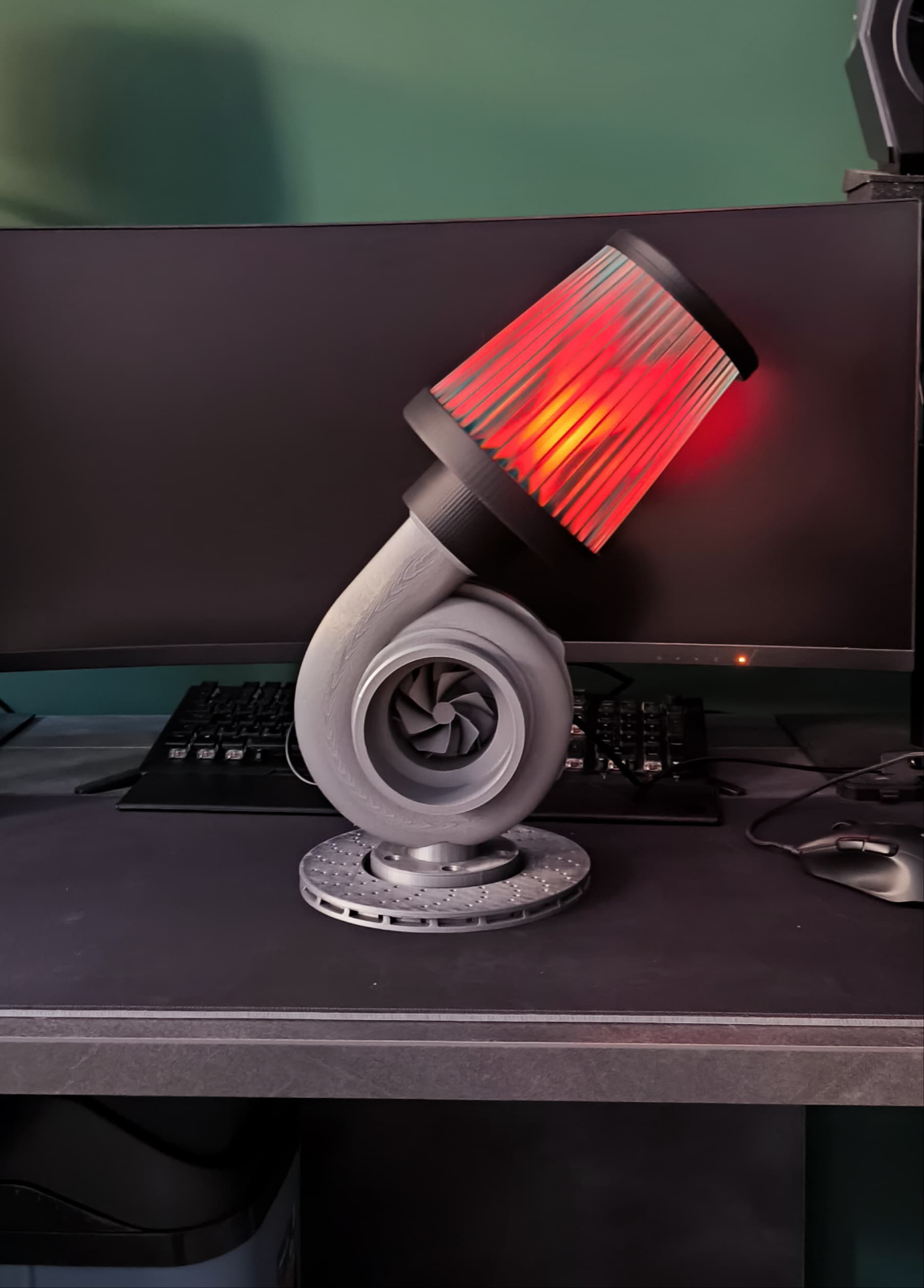 Schreibtischlampe Turbolader RGB LED