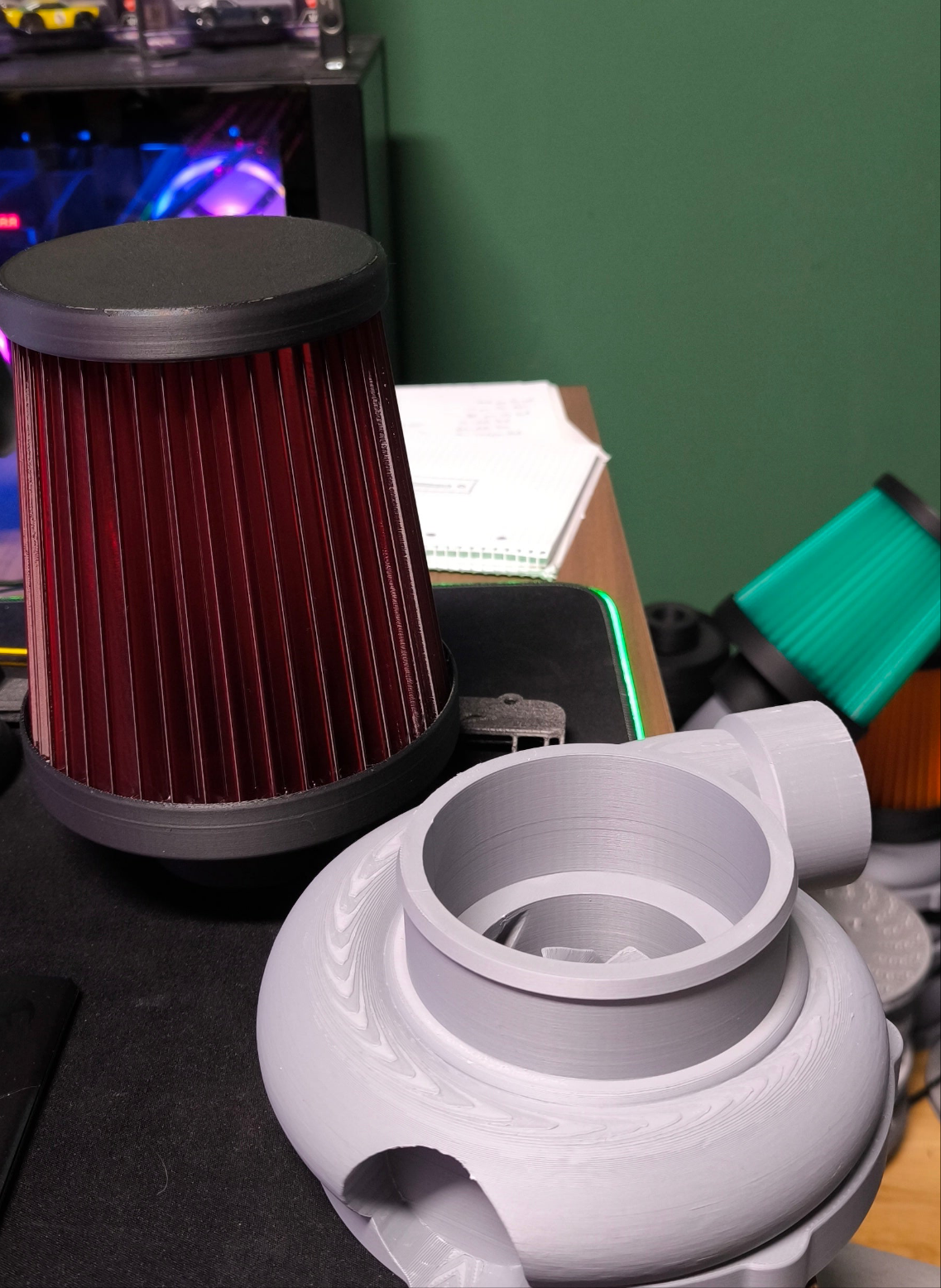 Schreibtischlampe Turbolader RGB LED