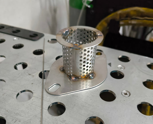Flange Silencer 76mm 3" Stainless Steel