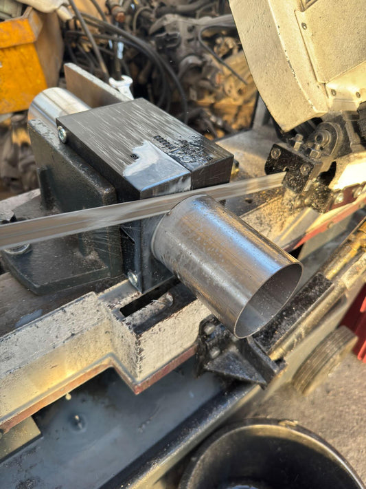 Sägehilfe Spannhilfe Rohr gerade