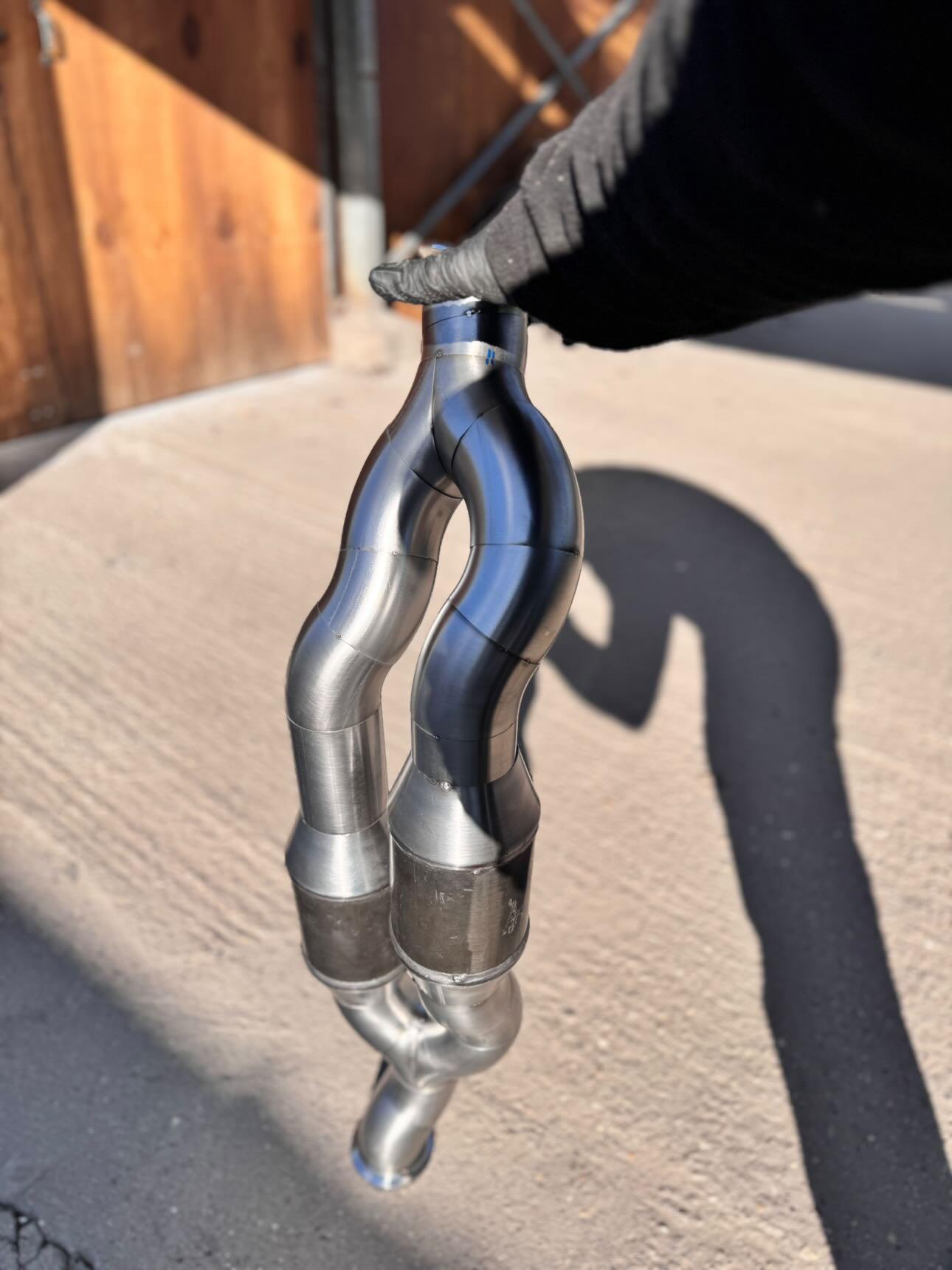 Sägehilfe Spannhilfe Y-Pipe + Teardrop 76.1mm