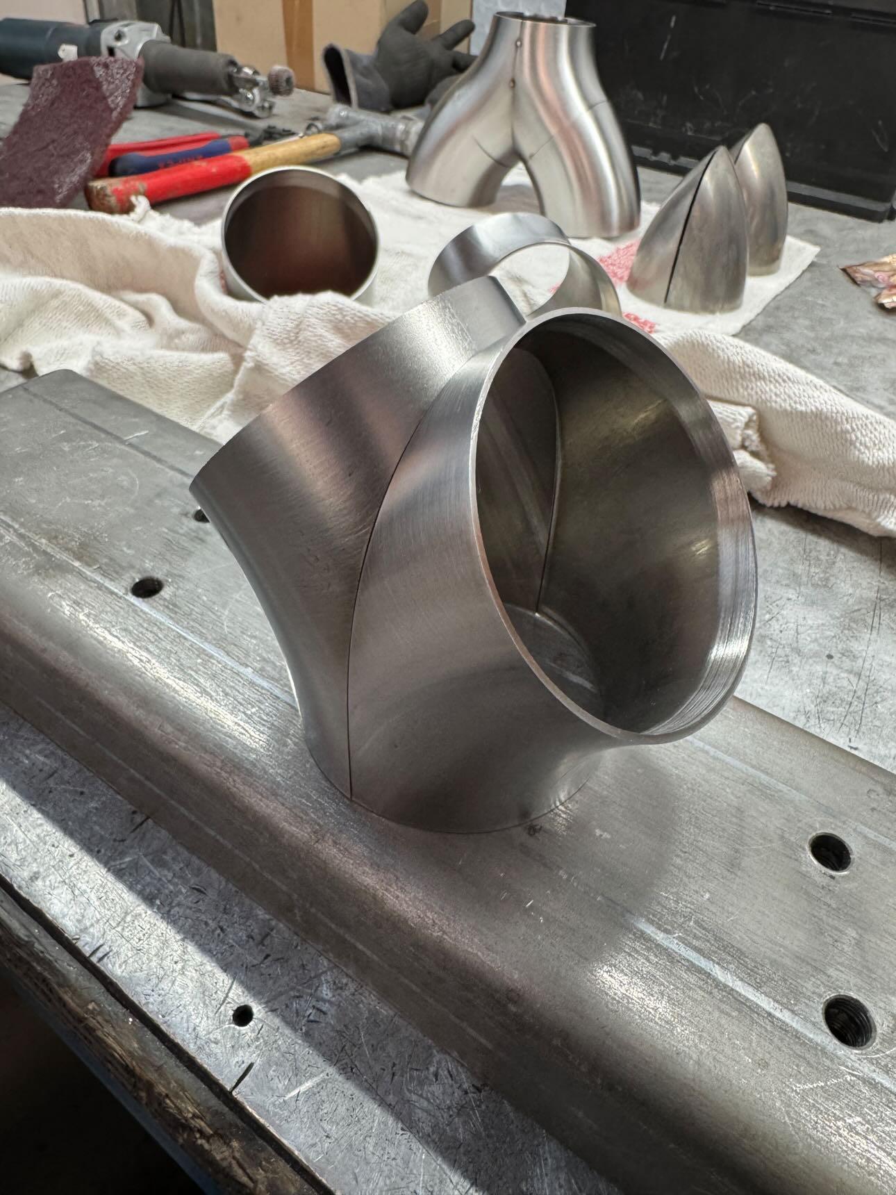 Sägehilfe Spannhilfe Y-Pipe + Teardrop 76.1mm