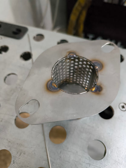 Flansch Silencer 76mm 3" Edelstahl