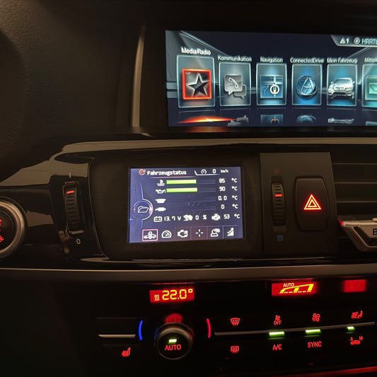 BMW F25 X3 F26 X4 Rahmen für AK Motion Display Zusatzanzeige